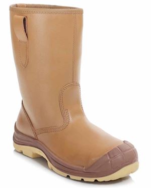 Tan Lined Rigger Boot - Fur Lined PB42LC
